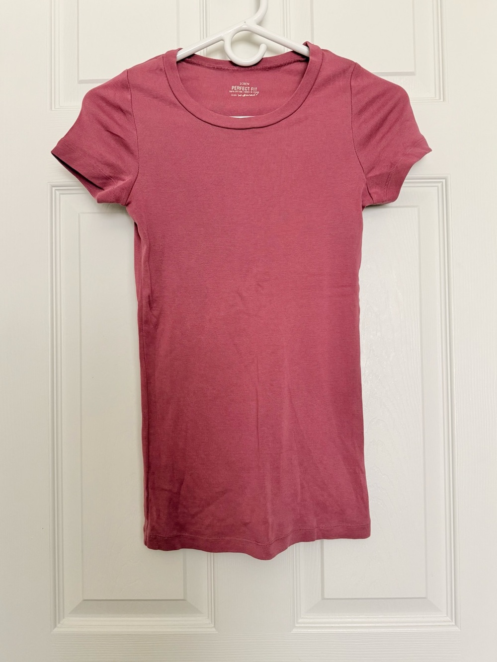 J. Crew Perfect Fit Dusty Rose Short Sleeve Crewneck Tee